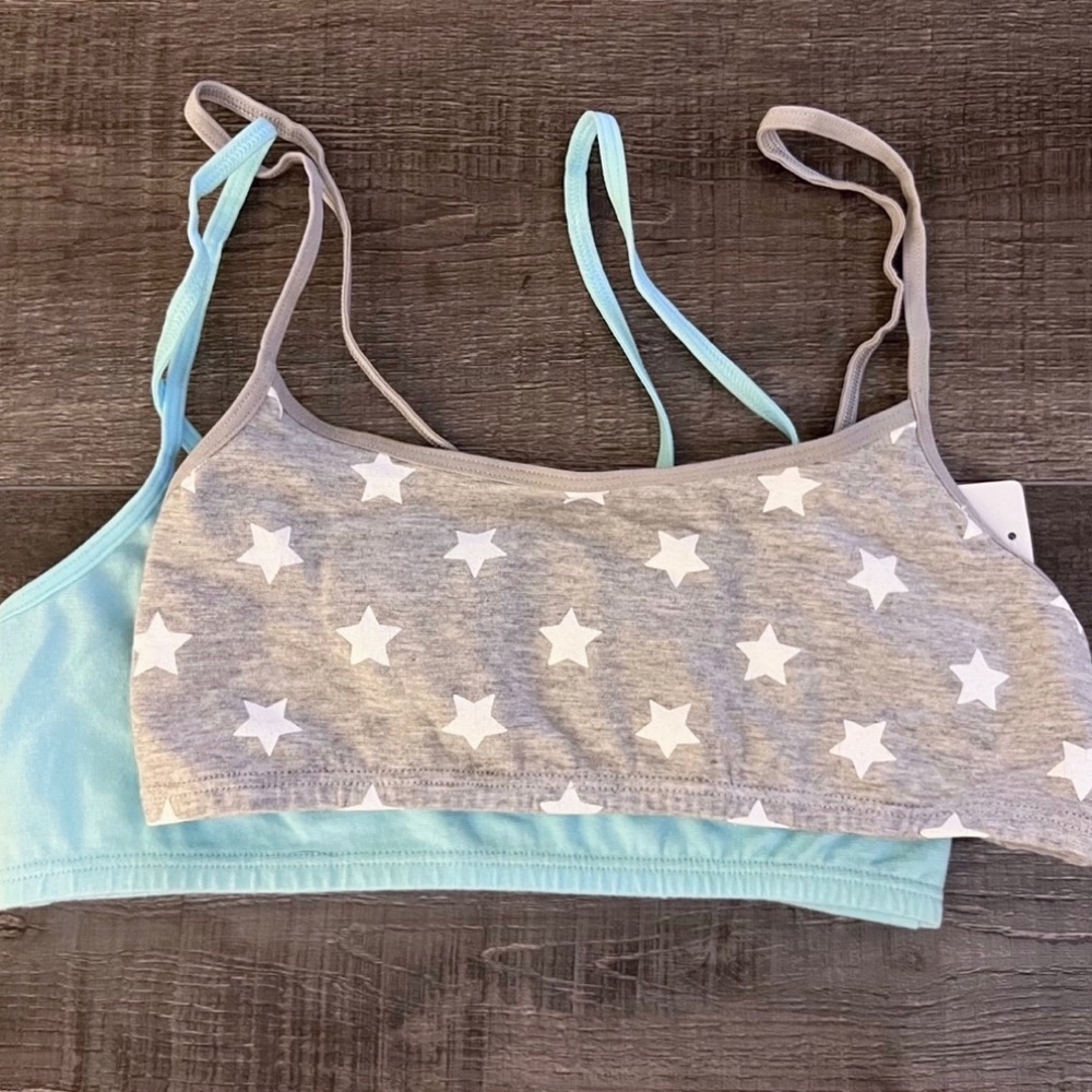 💞New 2-Pack Little Girls 6/6x Training Bra Set